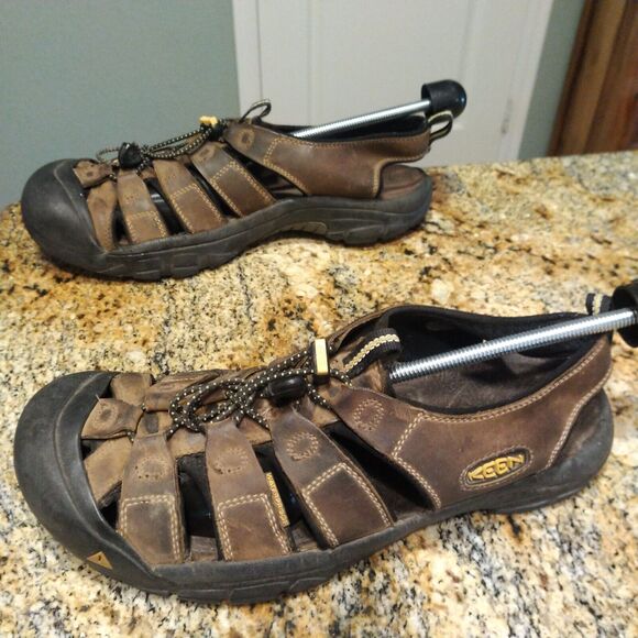 Keen Newport Waterproof Bison Brown Leather Sport Hiking Sandals Men’s Size 13 main image 4